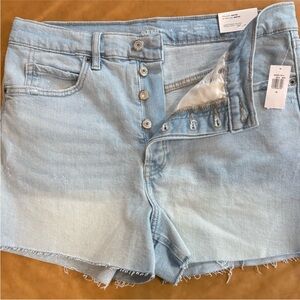 Old Navy Light Blue Button-Fly Denim Shorts